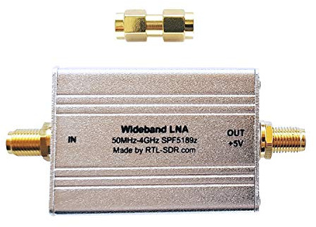 RTL-SDR Blog Wideband Low Noise Amplifier Bias Tee Powered