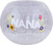 Pavilion Gift Company Nana Love Floral Runde Kerze, 12,7 cm, Craqueled-Glas-Teelichthalter