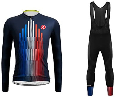 UGLY FROG Radtrikot Fahrradbekleidung Set Langarm Winddicht Damen Thermische Fleece mit 20D Polster Hosen