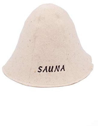 Ger3as Cappello da sauna 100% lana con ricamo, per uomo e donna (IT, Numero, 55, 60, Sauna)