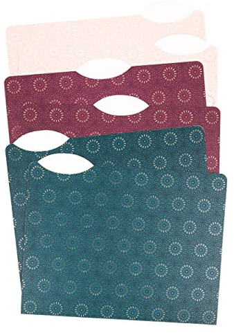U Brands Fleuri Fashion File Folders, 1/3 Cut, Letter Size, Assorted Colors, 24 Pack