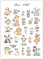 artpin® ABC Poster Kinderzimmer Alphabet Tierposter - Lernposter Schulanfang 1.Klasse DIN A3 - Bilder Safari Mädchen Junge Baby Tiere - Wald Dschungel P69