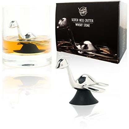 Scotch Ness Critter Chilling Stone, Best Gift for Him, Perfect for Father's Day, Birthday, Anniversary, Old Fashioned Cocktail, Loch Ness Monster, Unique Whisky Gift