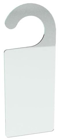 5pcs of Acrylic Door Hanger Blank,Personalised Acrylic Wedding Name Sleeping Door Hanger Sign,Acrylic Baby Wardrobe Dividers (Clear)