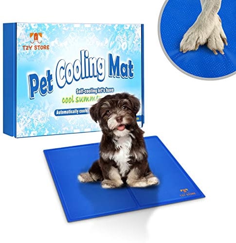 T2Y Dog Cooling Mat, Upgrade Cool mat for dogs, Super Scratch-Resistant & Non-Toxic Gel Cooling Pad Bed for Pet. Pressure Activated Pet Cool Pad No Water or Electricity Need (50 * 40 S)