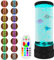 ALEENFOON Fisch Lavalampe Aquarium Blasenlichtlampe mit Fisch, Aquarium-Stimmungslampe mit Fernbedienung