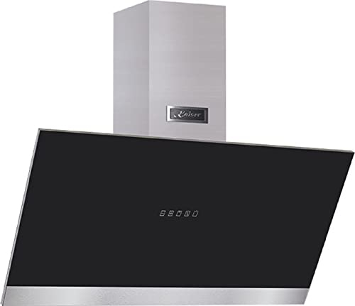 Kaiser AT 9440+Kit de circulation d'air. Hotte murale 90 cm, tête libre, verre, 1250m³/h, hotte d'évacuation, ouverture électrique, lauréat du German Brand Award 2018