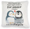 Pinguinpärchen Kuschelkissen mit Spruch Du bist Mein Pinguin EIN niedliches DekoKuschelkissen für verliebte Paare Romantisches Pinguin Motiv Pinguinpaar Spruch Pärchen Partner
