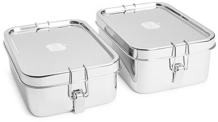 Brotzeit Klickstar Edelstahl Lunchbox - Auslaufsicher, Nachhaltig, Schadstofffrei - 1,2L/1,4L (1,4l)