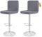Showgeous 2 Stück Bar Stuhlhussen,Barhocker Abdeckungen Stretch Abnehmbare Esszimmerstuhl Abdeckungen für Kneipentheke,Dining Chair Barhocker Zähler Schonbezüge Esszimmer Stuhl Schonbezug(Hellgrau)