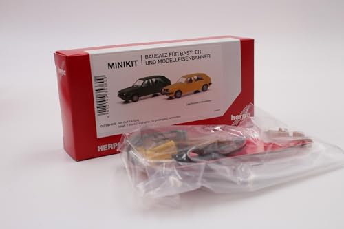 herpa MiniKit Golf II 4-türig, olivgrün/ginstergelb Nr. 012195-010 1:87