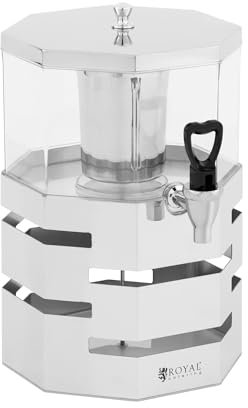 Royal Catering Distributeur de boissons avec système de refroidissement 4 l - Fontaine à boisson Distributeur de jus de fruits professionnel