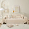 Chenille-Sofa-Überwurfdecke für große Einsitzer-Sofas, doppelseitig, einteiliger Sofabezug, Ecksofa-Schutz, Wohnzimmerdekoration, Beige, 180 x 150 cm