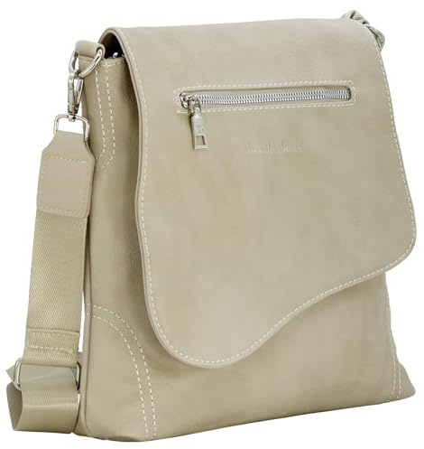 JENNIFER JONES Damen Schultertasche – modische Umhängetasche
