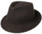 Lipodo Trilby Hut aus Wollfilz Herrenhut Made in Italy Herbst Winter Dunkelbraun S (54-55 cm)
