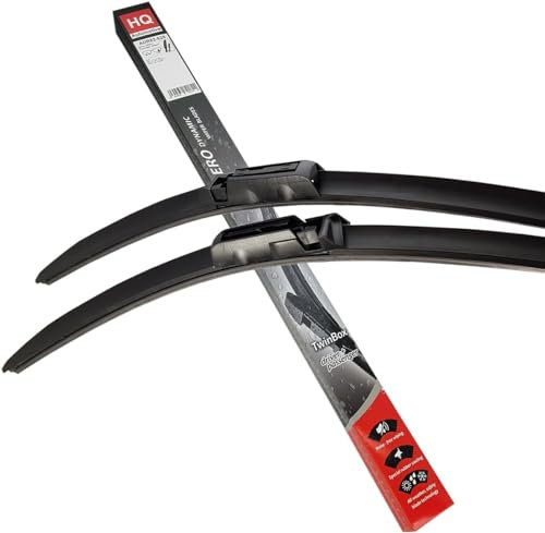 HQ Automotive Escobilla limpiaparabrisas para Seat Altea (2004-2015), Toledo (2004-2009), juego delantero, ADR62-628