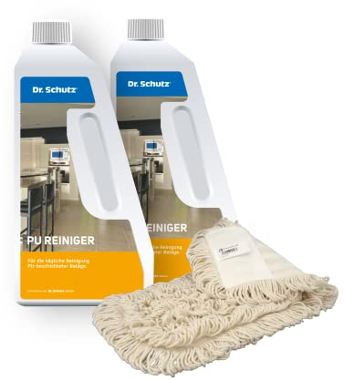 Dr. Schutz PU Reiniger (2 Liter) - Bodenreiniger für Vinyl, PVC & Designboden - effektives Reinigungskonzentrat