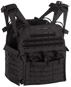 Invader Gear Airsoft Reaper Light Weight Molle Plate Carrier Assault Vest Black