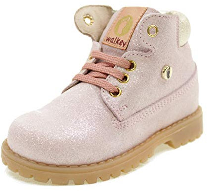 Walkey Y1A4-40135-0216X716, Scarponcino Bambina, Rosa Cipria, 22 EU