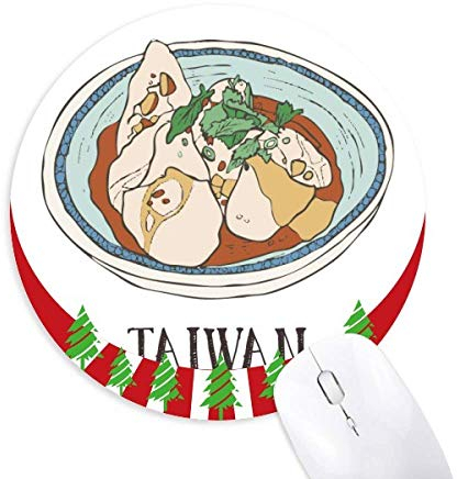 Essen Rindfleisch Nudeln Taiwan Reise Rund Gummi Maus Pad Weihnachtsdekoration