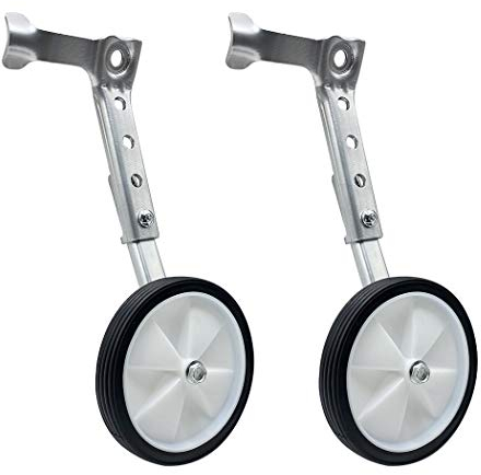 Mediawave Store - 1 Paar Stützräder für Fahrradtraining, Größe 16 bis 24 Zoll, Universalräder, Fahrräder mit Schaltung oder normale Zusatzräder für Fahrräder