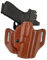 Bianchi 126GLS Gürtelholster (verdeckte Trageweise), Leder (38 mm BL) / braun, Links, Größe 83 (Standard) z.B. Glock 17, 20, 22, 37, 47, H&K .45, VP40, usw.