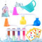 OFUN Baby Bath Toy Kids Science Lab Shower Water Toys - Bath Time Color Changing Silicone Bathtub Toddler Baby Sensory Development Toy, Boys Girls 3 4 5 6 7 8+ Year Old