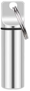 Boîte à Pilulier, Pilulier Etanche, Porte-clés Pilulier, Pilulier de Poche en Aluminium, Portable Boîtes à Pilules, pour Voyage en Plein Air