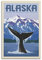 ZENGYL Vintage-Poster Alaska Whale Watching Poster, dekoratives Gemälde, Leinwand, Wandposter und Kunstbild, modernes Familien-Schlafzimmer, Dekoration, Poster, 30 x 45 cm