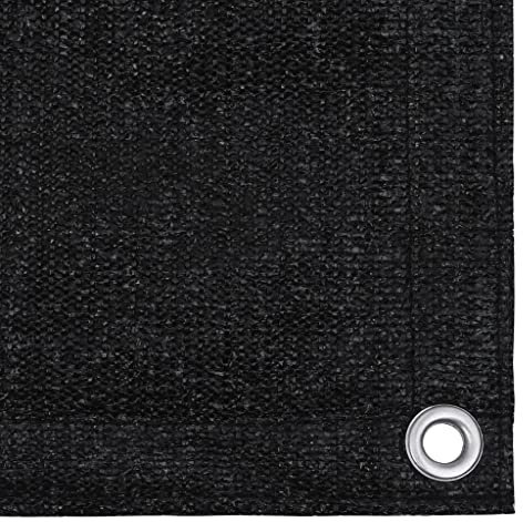vidaXL Tent Carpet: Large Black Camping Mat - High Density Polyethylene; 300x400 cm