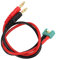 Dilwe RC Auto Adapter Kabel, Silikongel Kupfer 14AWG MPX Stecker 4.0 Bananenstecker für RC Auto Flugzeug Modell