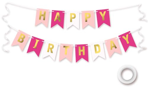 Koliphy Ghirlanda di Buon Compleanno, Decorazioni Compleanno colori misti, decorazione per striscioni di compleanno per ragazzi, ragazze, uomini e donne