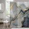 Hnmdmyi Tenda da doccia Marmo 180x200, Grigio e Oro Glitter Tende da doccia Astratto Strappo Inchiostro Texture Moderna Arte di Lusso Tenda da bagno Impermeabile Poliestere Tessuto Tenda da Bagno