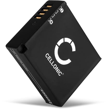 CELLONIC, Batería para Cámara Compatible con Panasonic DMW-BLG10E, Lumix DC-TZ90, DMC-GX80 (7.4V, 980mAh)