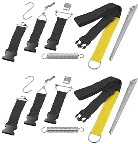 Sturmbänder für Vorzelte L 5x4,6cm Sturmsicherung für Pavillons, Zelte, Markisen Zelt und Sonnensegel Sturmsicher
