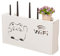 Wireless WiFi Router Aufbewahrungsbox Ohne Bohren Kabel Router Aufbewahrungsbox Regal Wandbehänge Halterung Kabel Organizer TV Set-Top Box Wandaufbewahrung Dekorative Box(Kitten,38 * 8.5 * 20cm)