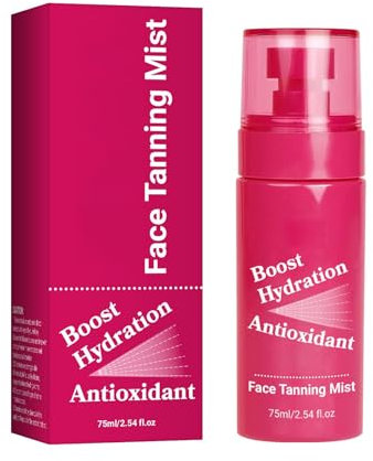 75ml Sofort Selbstbräuner Gesicht Spray - Natürliche Bräune ohne Sonne - Vegan & Ohne Parabene - Für Männer & Frauen - Schnelle Trocknung (2pcs)