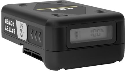 Remate 4,0 Ah pour batteries Kärcher 18 V/4,0 Ah, temps de charge : 1,5 heure à plein, compatible avec tous les appareils avec plate-forme d'alimentation de batterie 18 V