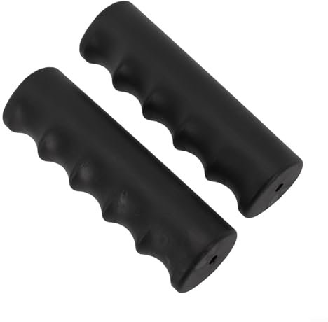 Jonikuper 2 Pcs Ergonomic Wheelbarrow Rubber Handles,Black Round Tubes Replacement Grips Fit,22-30mm Inner Diameter,Non-Slip Weatherproof(118 x 22mm)