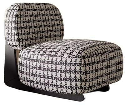 OUTIFUOTPP Massivholz Kamelhaar Sofa Stuhl Wohnzimmer Einzel Rückenlehne Schlafzimmer(Mushroom Color -)