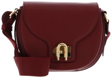 Furla Leder Umhängetasche Lotus Mini Crossbody Bag Rubino + Toni Rubino dunkelrot
