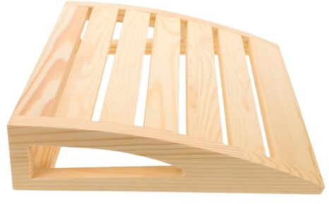 BESTOMZ Massivholz Sauna Kopfstütze Ergonomisch für Sauna Rückenlehne und Spa Geeignet Hitzebeständiges Saunazubehör mit Komfort für Nacken und Rücken