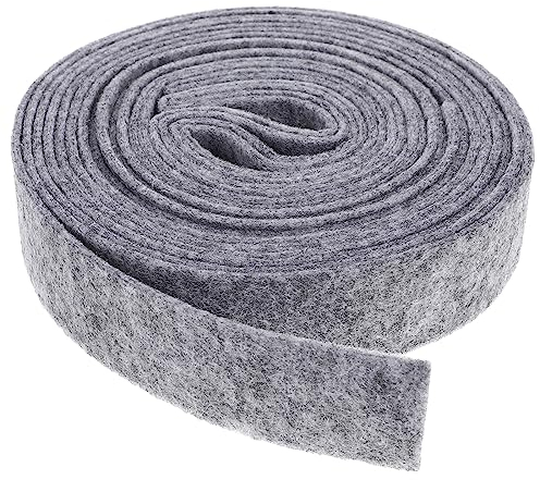 OULII Filzband Bastelfilz für DIY Handwerk Patchwork Weihnachten Hochzeit Dekoration Basteln 3cm x 500cm (Grau)