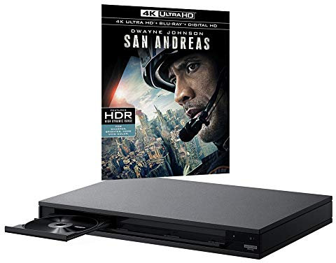 Sony UBP-X800 MULTIREGION Blu-ray Player Bundle with San Andreas Ultra HD 4K Blu-ray Disc