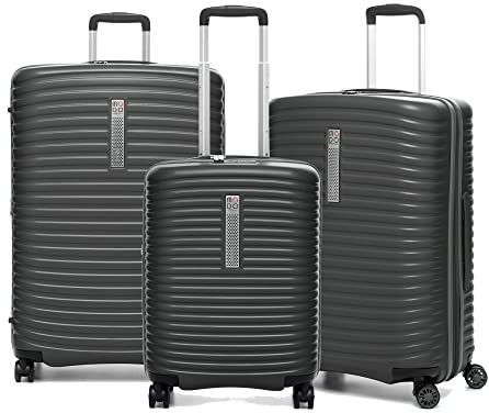 Roncato Set 3 Trolley G+m+c 4 W Vega Koffer, 78 cm, 123 liters, Grau (Gris)