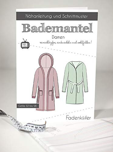 Schnittmuster und Nähanleitung - Damen Bademantel - Kuschel