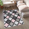 TAPISO Pinky Teppich Kurzflor Rosa Grau Creme Pink Modern Geometrisch Marokkanisch Meliert Design Kinderzimmer Wohnzimmer ÖKOTEX 120 x 170 cm