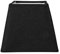 OSTARIA 98421 Abat-jour Carré Noir Base 15cm Dim : 15x15xH12.5cm