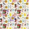 Pingianer 11,99€/m Bauernhof Traktor Tiere 100% Baumwolle Baumwollstoff Kinder Meterware Handwerken Nähen Stoff (Bauernhof Klein, 200x160cm)