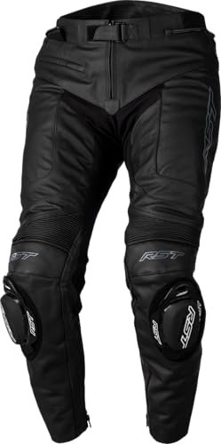 RST S1 CE Mens Leather Jean - Regular Leg - Black/Black 44
